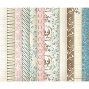 Stampin UP *retired* DSP - Beau Chateau 12 x 12 sheets